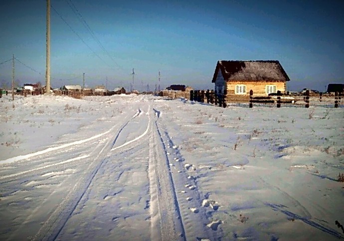 Люди замерзают в Хомутово